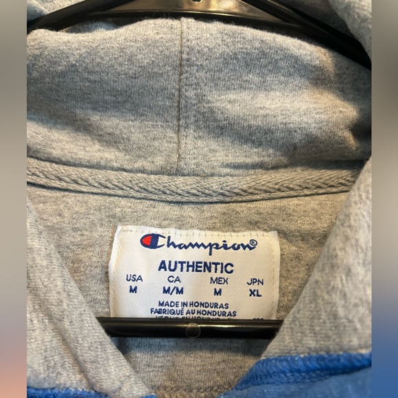 Blue Cropped Champion Hoodie - Picture 2 of 2